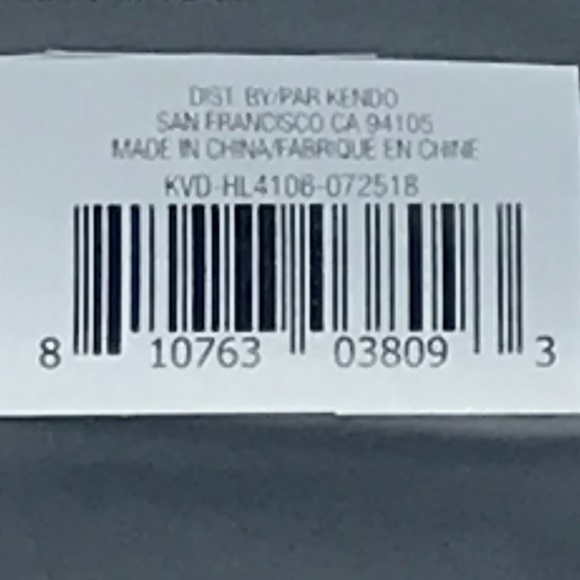 NWOT KVD Vegan Black Patent Make Up Bag With Logo - Picture 8 of 8